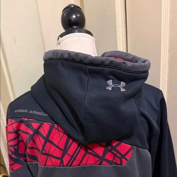 Under Armour Black and Red Graphic Hoodie - Picture 5 of 7